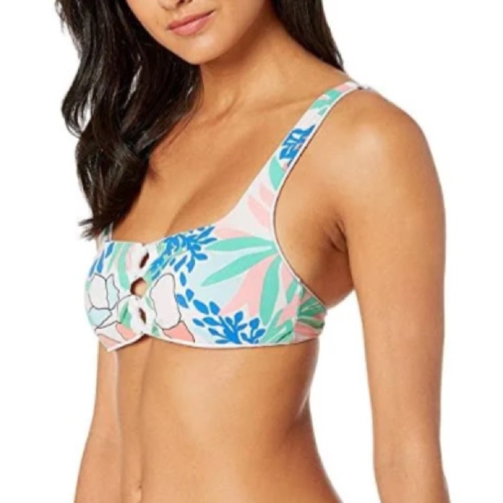 Maaji Serenity tropical bikini set S/M reversible white swimsuit set - Picture 13 of 14